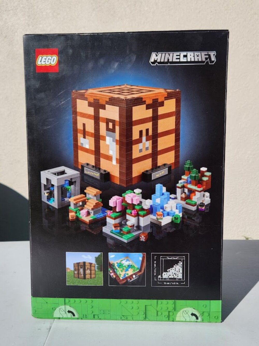 New LEGO Minecraft Crafting Table Toy Building Set 21265 Minecraft Figures, Mobs
